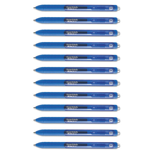 InkJoy Gel Pen, Retractable, Medium 0.7 mm, Blue Ink, Blue Barrel, Dozen
