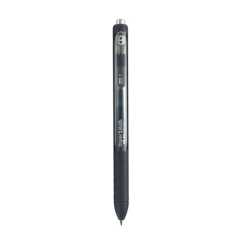 InkJoy Gel Pen, Retractable, Medium 0.7 mm, Black Ink, Black Barrel, Dozen