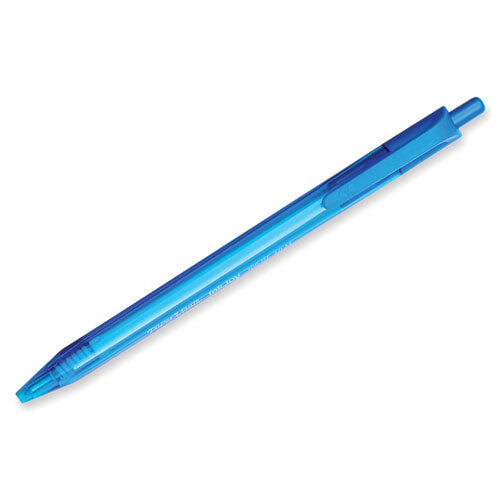 InkJoy 100 RT Ballpoint Pen, Retractable, Medium 1 mm, Blue Ink, Blue Barrel, Dozen