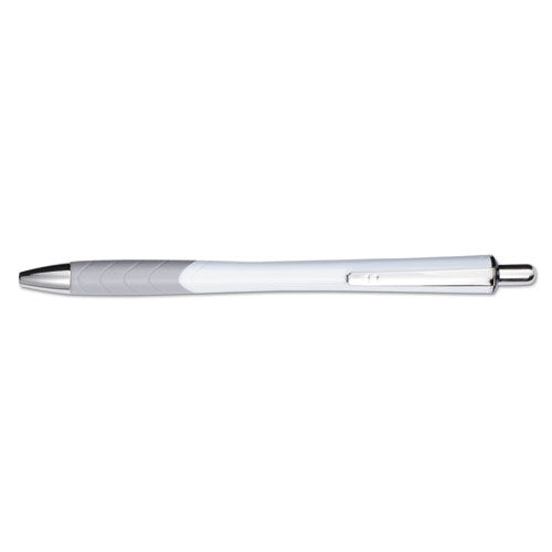 InkJoy 700 RT Ballpoint Pen, Retractable, Medium 1 mm, Black Ink, White Barrel, Dozen
