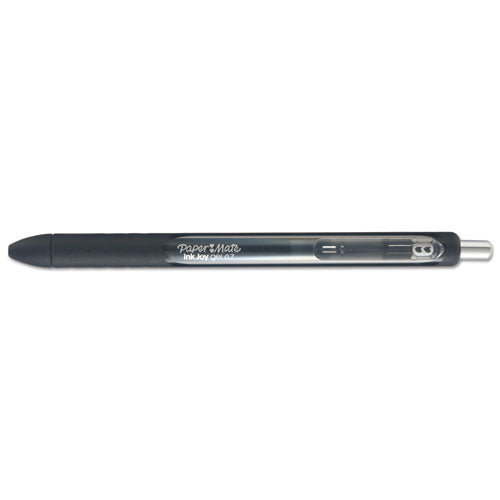 InkJoy Gel Pen, Retractable, Medium 0.7 mm, Black Ink, Black Barrel, Dozen