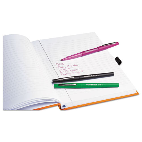 Point Guard Flair Felt Tip Porous Point Pen, Stick, Medium 0.7 mm, Assorted Ink and Barrel Colors, 12/Pack