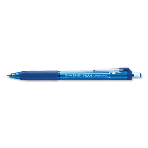InkJoy 300 RT Ballpoint Pen, Retractable, Medium 1 mm, Blue Ink, Blue Barrel, 36/Pack