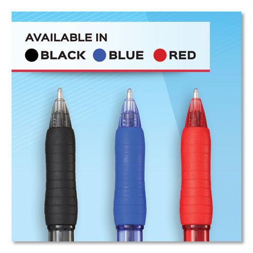 Profile Ballpoint Pen, Retractable, Medium 1 mm, Black Ink, Translucent Black Barrel, 36/Pack