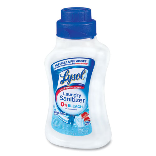 Laundry Sanitizer, Liquid, Crisp Linen, 41 oz, 6/Carton