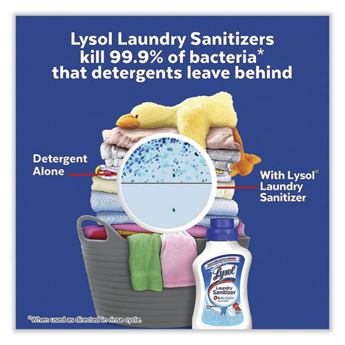 Laundry Sanitizer, Liquid, Crisp Linen, 41 oz, 6/Carton