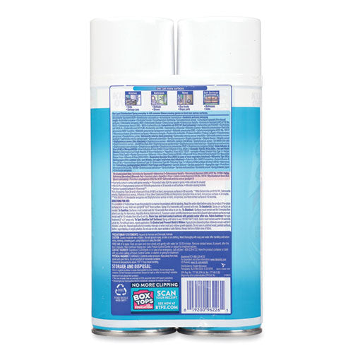 Disinfectant Spray, Crisp Linen, 19 oz Aerosol Spray, 2/Pack, 4 Packs/Carton
