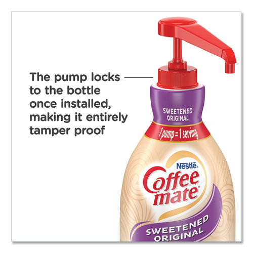 Liquid Coffee Creamer, Sweetened Original, 1.5 Liter Pump Bottle, 2/Carton