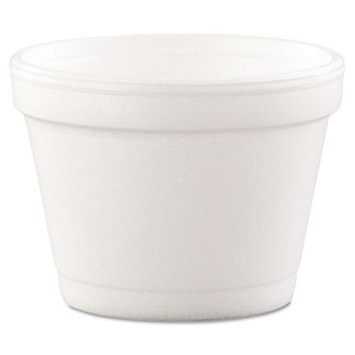 Bowl Containers, 4 oz, White, Foam, 1,000/Carton