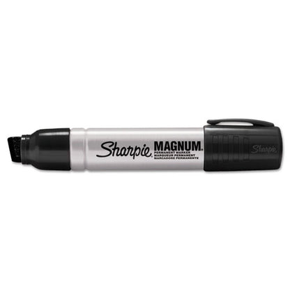 Magnum Permanent Marker, Broad Chisel Tip, Black, Dozen