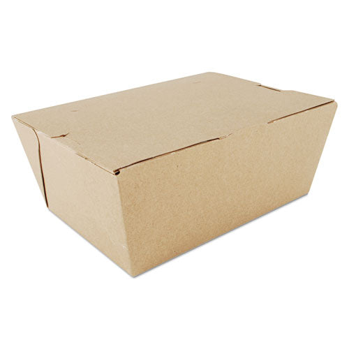 ChampPak Carryout Boxes, #4, 7.75 x 5.5 x 3.5, Kraft, Paper, 160/Carton