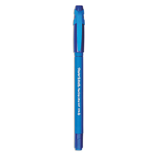 FlexGrip Ultra Ballpoint Pen, Stick, Fine 0.8 mm, Blue Ink, Blue Barrel, Dozen