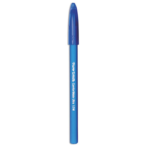 ComfortMate Ultra Ballpoint Pen, Stick, Medium 1 mm, Blue Ink, Blue Barrel, Dozen