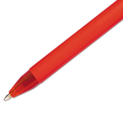 ComfortMate Ultra Ballpoint Pen, Stick, Medium 1 mm, Red Ink, Red Barrel, Dozen