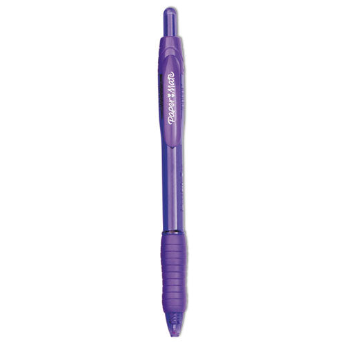 Profile Ballpoint Pen, Retractable, Bold 1.4 mm, Purple Ink, Purple Barrel, Dozen