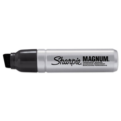 Magnum Permanent Marker, Broad Chisel Tip, Black, Dozen