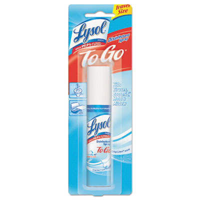 LYSOL Brand Disinfectant Spray to Go, Crisp Linen, 1 oz Aerosol Spray