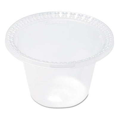 Dixie Plastic Dessert Dishes, 8 oz, Clear, 100/Pack, 10/Carton