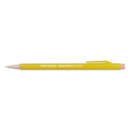 Sharpwriter Mechanical Pencil, 0.7 mm, HB (#2.5), Black Lead, Classic Yellow Barrel, Dozen