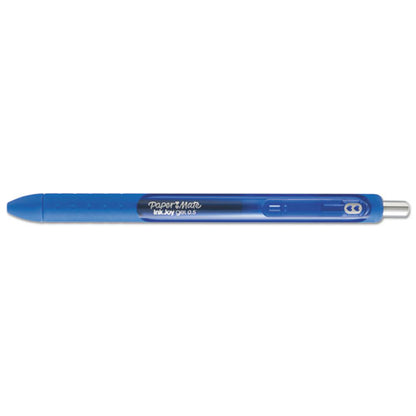 InkJoy Gel Pen, Retractable, Micro 0.5 mm, Blue Ink, Blue Barrel, Dozen