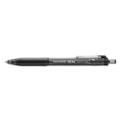 InkJoy 300 RT Ballpoint Pen, Refillable, Retractable, Medium 1 mm, Black Ink, Smoke Barrel, 36/Box