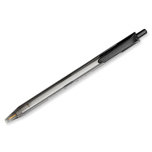 InkJoy 100 RT Ballpoint Pen, Retractable, Medium 1 mm, Black Ink, Black Barrel, Dozen