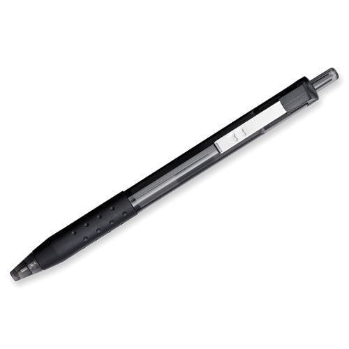 InkJoy 300 RT Ballpoint Pen, Refillable, Retractable, Medium 1 mm, Black Ink, Smoke Barrel, 36/Box