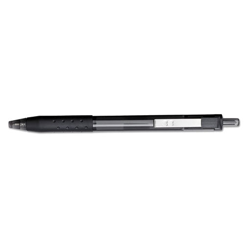 InkJoy 300 RT Ballpoint Pen, Refillable, Retractable, Medium 1 mm, Black Ink, Black Barrel, Dozen