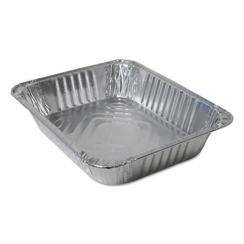 Aluminum Steam Table Pans, Half-Size Deep—120 oz., 2.56" Deep, 10.38 x 12.75, 100/Carton