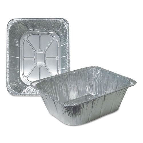 Aluminum Steam Table Pans, Half-Size Extra Deep—195 oz., 4.19" Deep, 10.31 x 12.69, 100/Carton