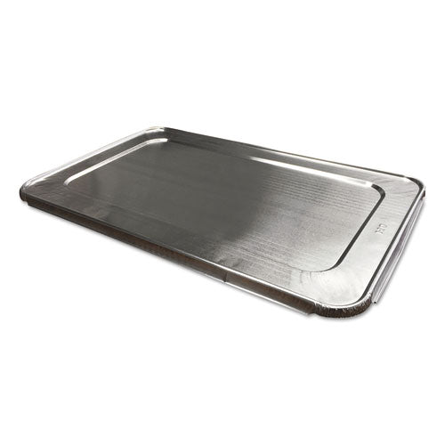 Aluminum Steam Table Lids, Fits Full-Size Pan, 12.88 x 20.81 x 0.63, 50/Carton