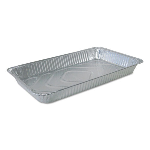 Aluminum Steam Table Pans, Full-Size Medium—228 oz., 2.19" Deep, 12.81 x 20.75, 50/Carton