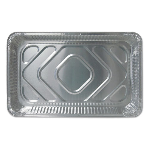 Aluminum Steam Table Pans, Full-Size Medium—228 oz., 2.19" Deep, 12.81 x 20.75, 50/Carton