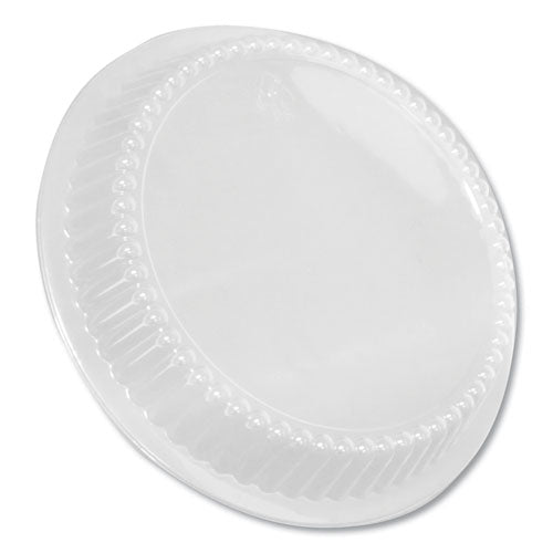 Dome Lids for 8" Round Containers, 8" Diameter x 1.56"h, Clear, Plastic, 500/Carton