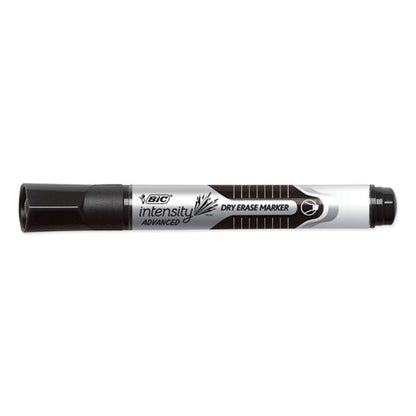 Intensity Advanced Dry Erase Marker, Tank-Style, Broad Chisel Tip, Black, Dozen