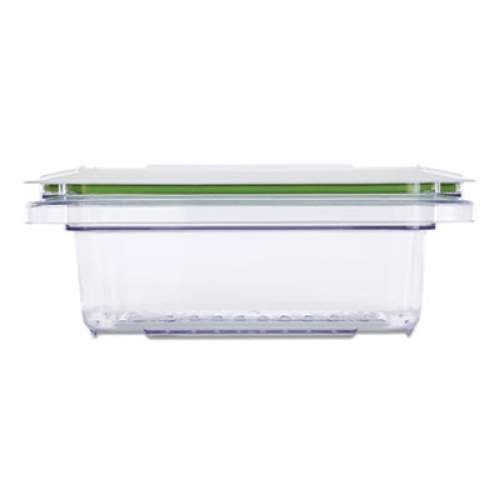 Rubbermaid Commercial FreshWorks Produce Saver, 3 gal, 12 x 6.3 x 6.79, Clear/Green