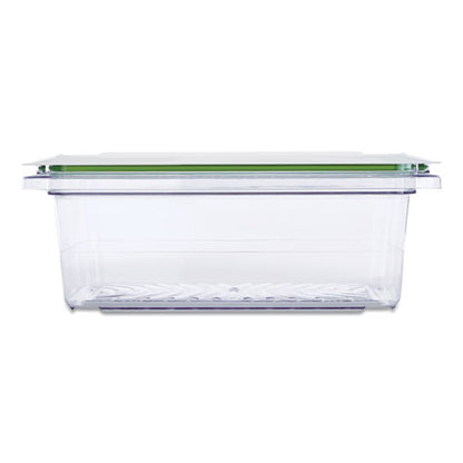 FreshWorks Produce Saver, 12 gal, 18 x 9.3 x 9.8, Clear/Green, Plastic