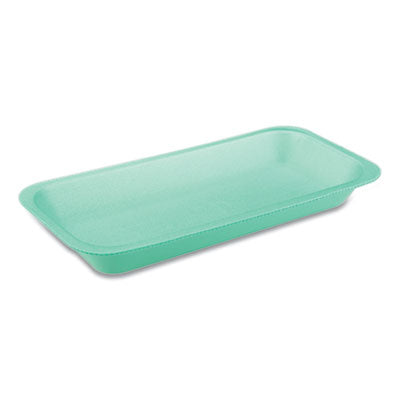 Pactiv Evergreen Meat Tray, #1.5, 8.2 x 5.7 x 0.91, Green, 1,000/Carton