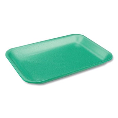 Pactiv Evergreen Supermarket Tray, #2 Produce Tray, 8.2 x 5.7 x 0.91, Green, 500/Carton