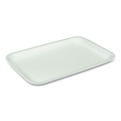 Pactiv Evergreen Supermarket Tray, #25S Heavy Family Pack Tray, 14.88 x 8 x 1.02, White, 250/Carton