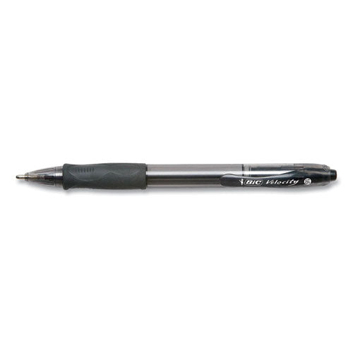 GLIDE Bold Ballpoint Pen, Retractable, Bold 1.6 mm, Black Ink, Translucent Black Barrel, 4/Pack