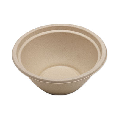 World Centric Fiber Bowls, 32 oz, 7.4" Diameter x 3.2"h, Natural, 500/Carton