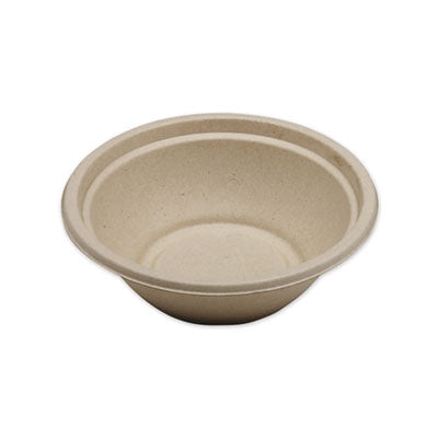 World Centric Fiber Bowls, 24 oz, 7.4" Diameter x 2.3"h, Natural, 500/Carton