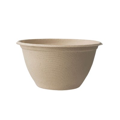 World Centric Fiber Bowls, 6 oz, 3.5" Diameter x 2"h, Natural, 1,000/Carton