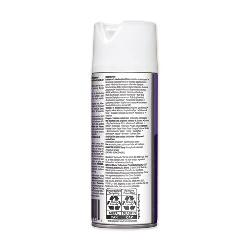 4 in One Disinfectant and Sanitizer, Lavender, 14 oz Aerosol Spray, 12/Carton