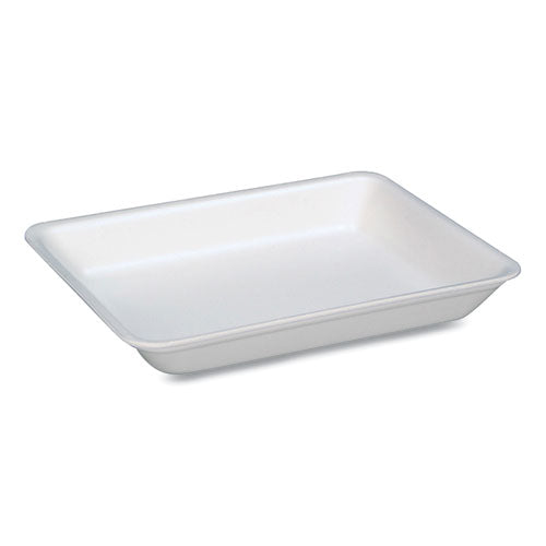 Supermarket Tray, #4D, 8.63 x 6.56 x 1.27. White, Foam, 400/Carton