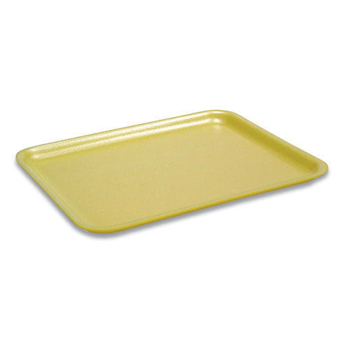 Supermarket Tray, #17S, 8.4 x 4.5 x 0.7, Yellow, Foam, 1,000/Carton