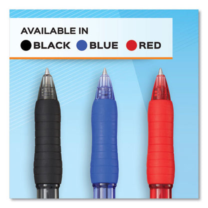 Profile Gel Pen, Retractable, Fine 0.5 mm, Black Ink, Translucent Black Barrel, 36/Pack