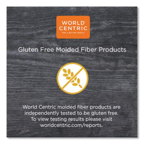 World Centric Fiber Bowls, 6 oz, 3.5" Diameter x 2"h, Natural, 1,000/Carton