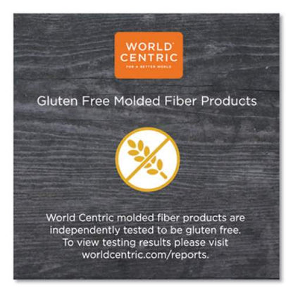 World Centric Fiber Trays, 1-Compartment, 8.2 x 5.7 x 0.7, Natural, 500/Carton